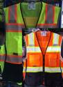 CLASS 2 Hi-vis Mesh Vest With Reflective Chainsaw Striping